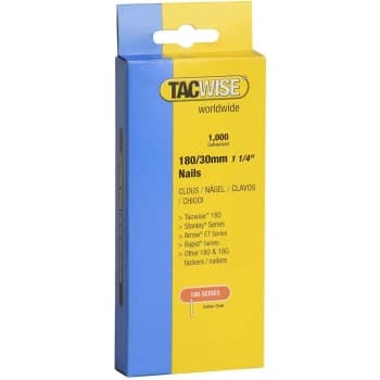 Tacwise - 1000 30mm 18 Gauge Brad Nails18g Galvanised 180 Type for Nail Guns