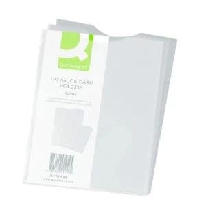 Q-Connect Card Holder Polypropylene A6 Pack of 100 KF01949