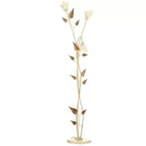 Onli Vanda 3 Light Multi Arm Floor Lamp, Ivory