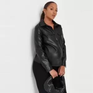 Missguided Maternity PU Jacket - Black