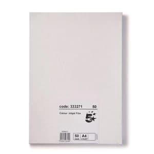 5 Star Office OHP A4 Inkjet Film 125 micron Pack 50