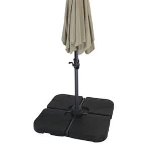 Charles Bentley 4 Piece Parasol Base - Black