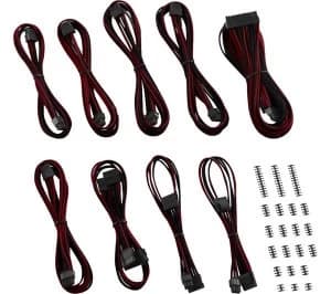 CABLEMOD Classic ModMesh RT-Series ASUS ROG/Seasonic Cable Kit - Black & Red, Black