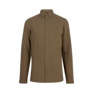 AllSaints AllSaints Sobo Long Sleeve Shirt Mens - Green