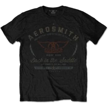 Aerosmith - Back in the Saddle Unisex Large T-Shirt - Black
