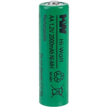 AA2000 AA Battery 1.2V 2000mAh NiMH Cell - Hi-watt