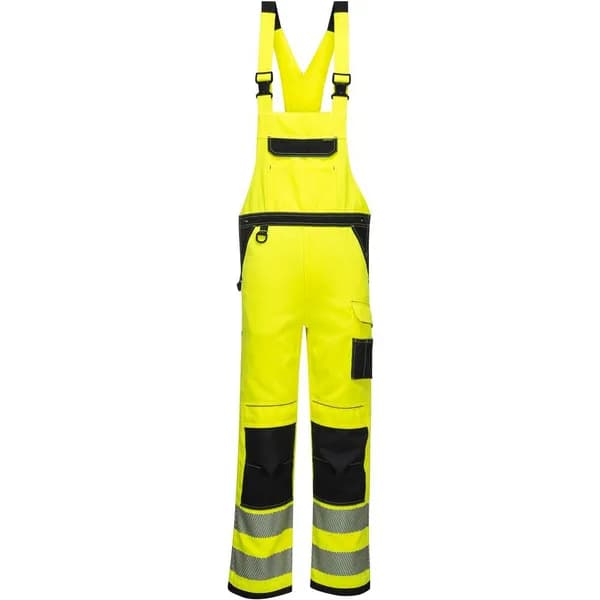 Portwest PW3 Hi Vis Bib and Brace PW344YBRXL Colour: Yellow / Black