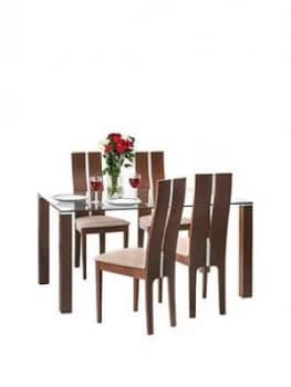 Julian Bowen Set Of Cayman Table & 4 Cayman Chairs