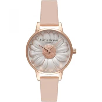 3D Daisy Rose Gold & Nude Peach Watch