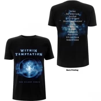 Within Temptation - Silent Force Tracks Unisex Small T-Shirt - Black