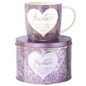 Arora 7050 Said with Sentiment Mug & Tin-Auntie, Ceramic