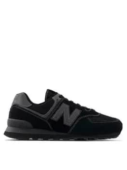New Balance 574 Trainers - Black, Navy, Size 7.5, Men