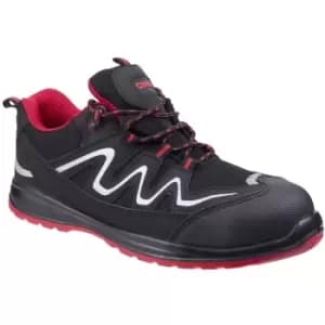 Centek Mens Leather FS312 Safety Work Trainers (11 UK) (Black) - Black