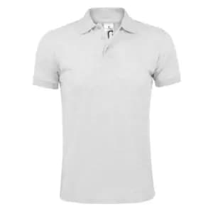 SOLs Mens Prime Pique Plain Short Sleeve Polo Shirt (4XL) (Ash)