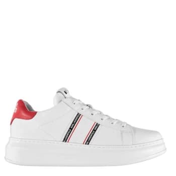 Karl Lagerfeld Kapri Stripe Trainers - White