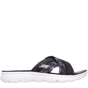 Skechers OTG Tropical Flip Flops Ladies - Black/White