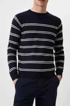 Stripe Knitted Crew Neck Jumper