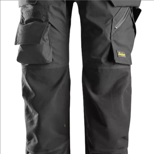 Snickers FlexiWork Floorlayer Trousers+ Holster Pockets - Black - 124