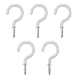 BQ White Metal Cup Hook Pack of 25