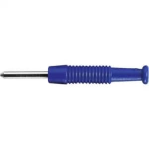 SKS Hirschmann MST 3 Mini jack plug Plug, straight Pin diameter: 2mm Blue