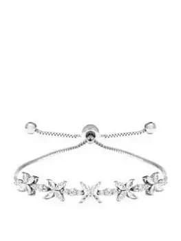 Jon Richard Silver Floral Toggle Bracelet
