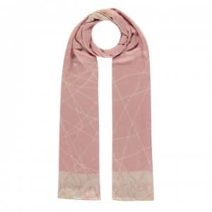 Calvin Klein Scribble Scarf - Sand/SilPnk 0F7