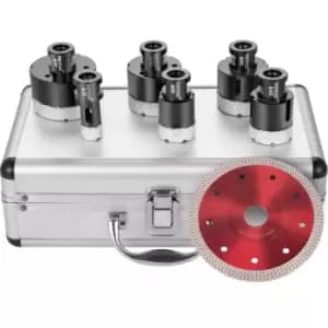 Vevor 6pcs Diamond Hole Saw Drill Bit Set Ceramic Tile Cutting 4/5"-2-3/5"