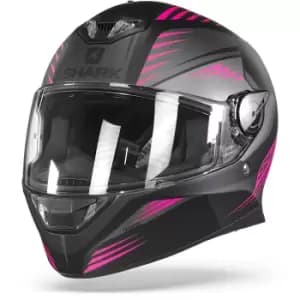 Shark Skwal 2 Hallder Mat Black Anthracite Purple KAV S