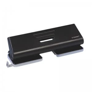 Q Connect 4hole Punch Black