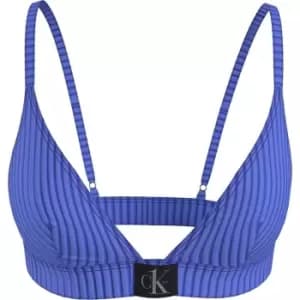 Calvin Klein Triangle Fixed Bikini - Blue