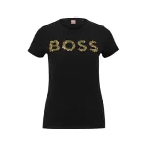 BOSS Eventsa Sequined T-Shirt - Black