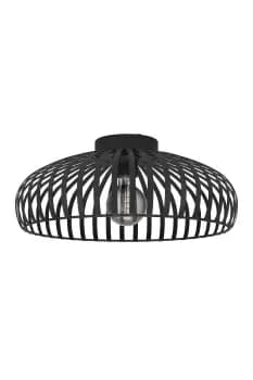 Mogano 3 Wireframe Black Flush Ceiling Light ⌀: 43 cm