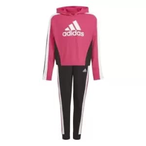 adidas Crop Top Track Suit Kids - Pink