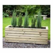 Forest Garden Linear Corner Planter 80cm Wood
