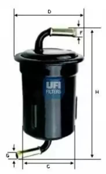 UFI 31.715.00 Fuel Filter Petrol