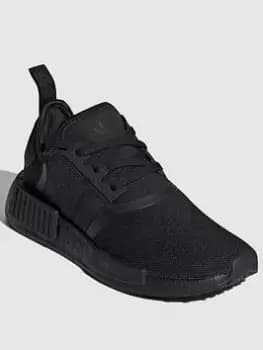 adidas Originals Unisex Junior NMD_R1 Trainers - Triple Black, Triple Black, Size 5