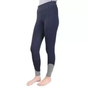 Hy Sport Active Womens/Ladies Horse Riding Tights (M) (Midnight Navy/Pencil Point Grey)