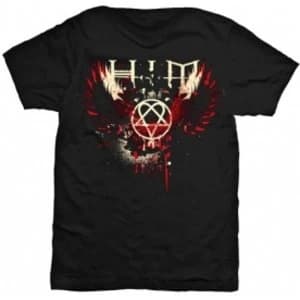 HIM Wings Splatter Mens TS: Large