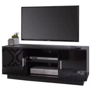 Lima High Gloss TV Unit Black