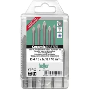 Heller QuickBit CeramicMaster 24942 Tile and glass drill bit set 5 Piece 1/4 (6.3 mm) 1 Set