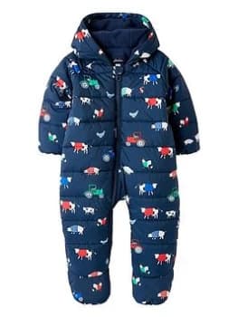 Joules Baby Boys Snuggle Animal Pramsuit - Navy, Size 18-24 Months