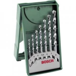 Bosch Accessories Promoline 2607019581 Masonry twist drill bit set 7 Piece 3 mm, 4 mm, 5 mm, 5.5 mm, 6 mm, 7 mm, 8mm Cylinder shank 1 Set
