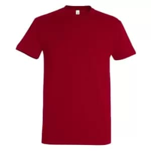 SOLS Mens Imperial Heavyweight Short Sleeve T-Shirt (M) (Tango Red)