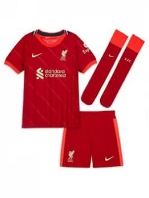 Nike Liverpool Fc Little Kids 21/22 Home Kit, Red, Size L