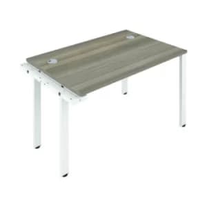 Jemini 1 Person Extension Bench Desk 1400x800x730mm Grey Oak KF808916