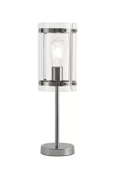 Table Lamp, 1 Light E27, Polished Chrome
