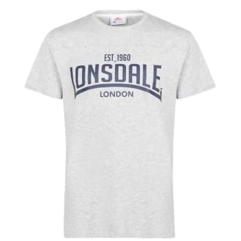 Lonsdale T Shirt Mens - Grey