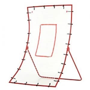 HOMCOM Steel Frame Adjustable 5-Angle Rebounder Goal Red/White