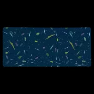 Rick and Morty Space Background Gaming Mouse Mat - Large