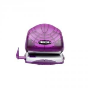 Rexel S215P 2 Hole Punch Translucent Purple